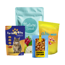 Perfect for child-resistant packaging, snacks, and pet treats